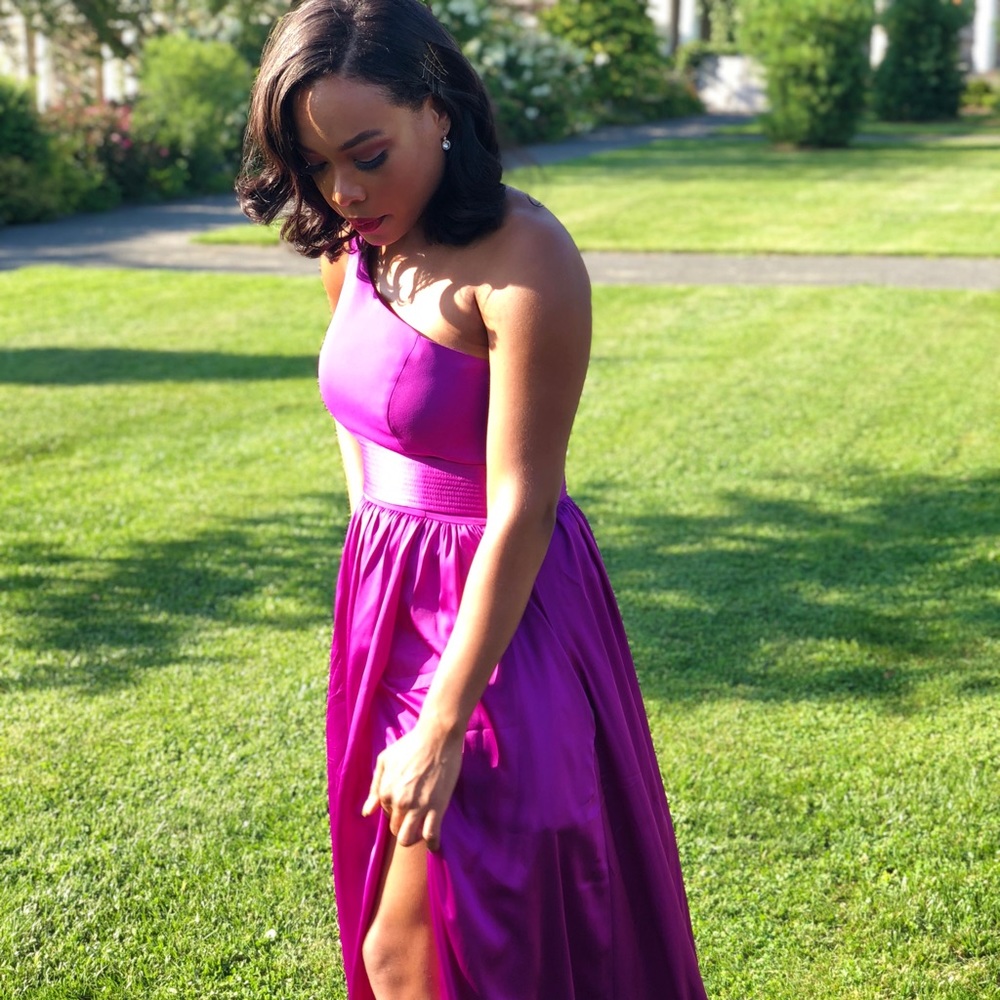 Long asymmetrical Vera wang dress (worn once)